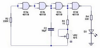 Pulse generator circuit with Logic Gate - Electronic Circuit