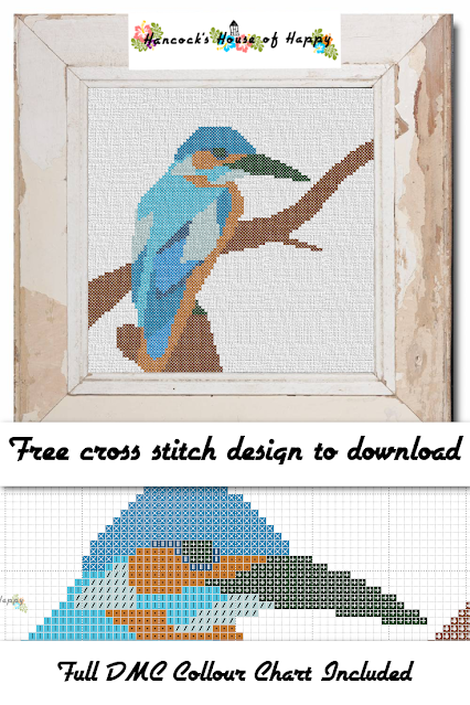 Pretty Bird Cross Stitch Pattern - Stitched Modern