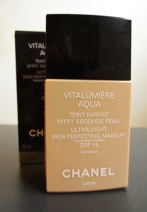 Chanel Vitalumiere Aqua Ultra-Light Skin Perfecting Makeup, SPF 15, Beige 50 - 1 oz bottle