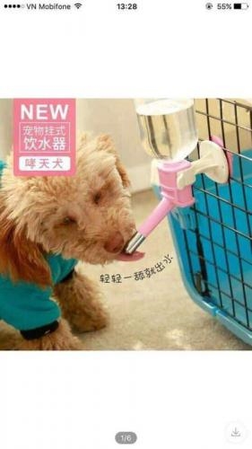 Vòi uống nước gắn chuồng chó, mèo
