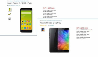 Perbedaan Harga Xiaomi Redmi dan Mi