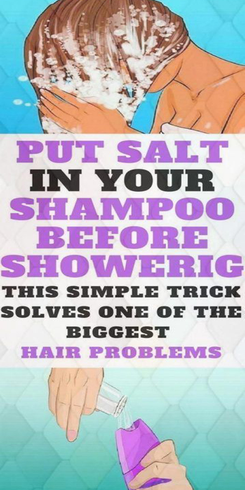 Put Salt in Your Shampoo Before Showering. This Simple Trick Solves One