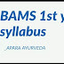 BAMS 1st year syllebus