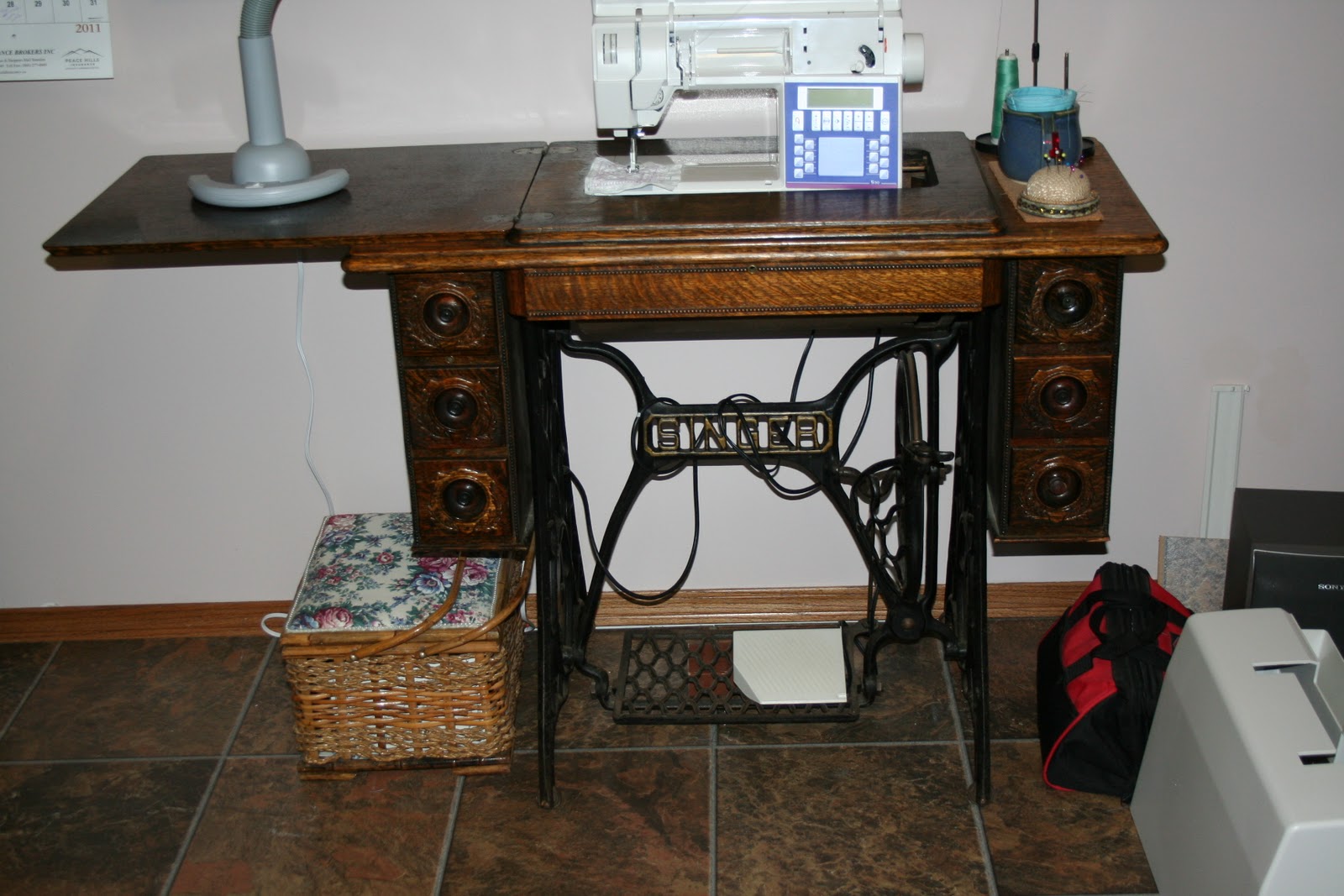 Tammy's Craft Emporium Using a treadle sewing with an electric