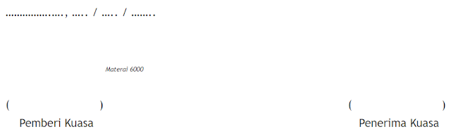 Contoh Surat Kuasa Go Food Go Jek Ridopedia