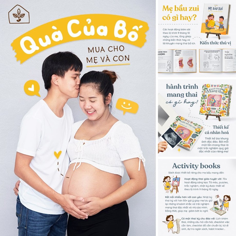 [A116] Sách tô màu dành cho Mẹ Bầu - Mẹ Bầu Zui