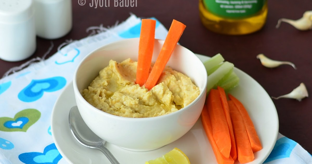 Jyoti's Pages Hummus Recipe How to make Hummus without Tahini
