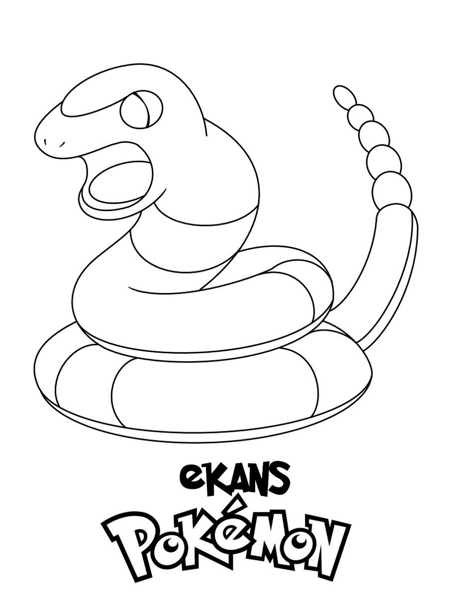 Pokemon Ekans Coloring Pages Printable Free Pokemon Coloring Pages