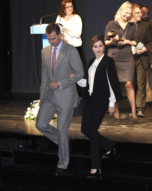 King Felipe VI of Spain and Queen Letizia of Spain attended the National Innovation and Design Awards 2015