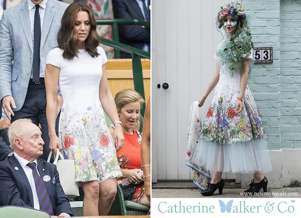 Kate Middleton wore Catherine Walker Floral Summer Dress