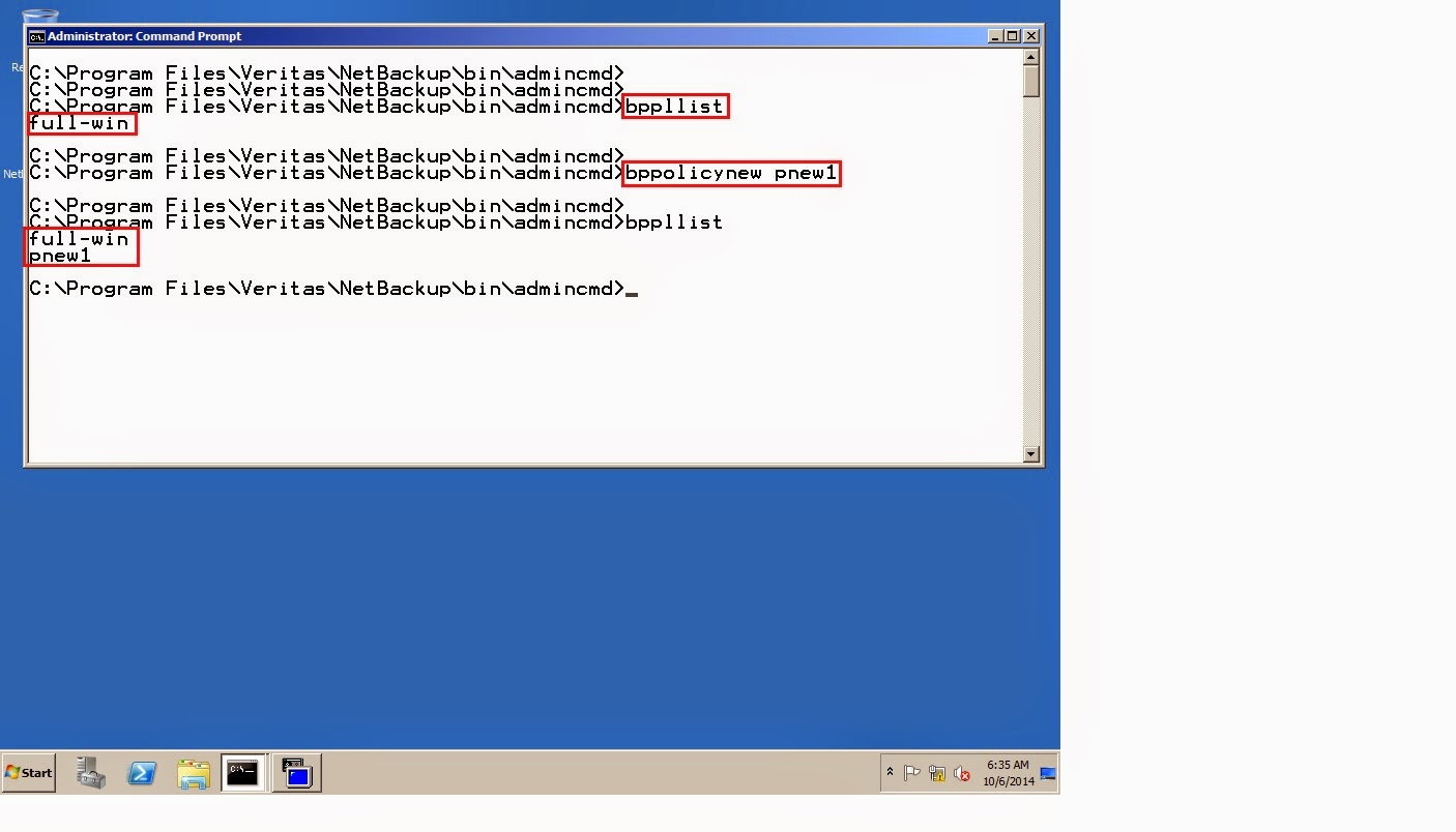 Remote Infrastructure Management Symantec Netbackup 7.6.0.1 Command