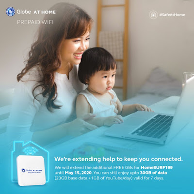 Globe extends HomeSURF199 free data boost of 30GB