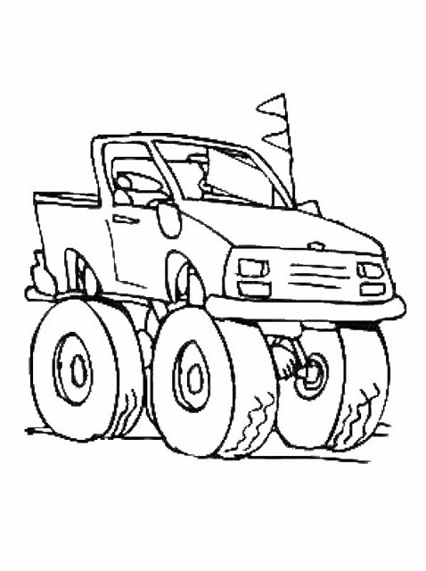 kids page monster truck coloring pages  printable monster