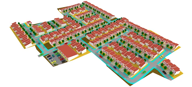 cara membuat site plan