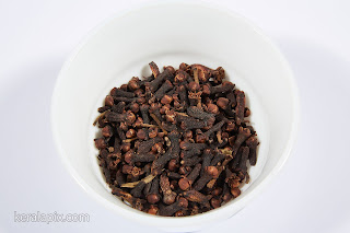 Dry Cloves Spice in a white background