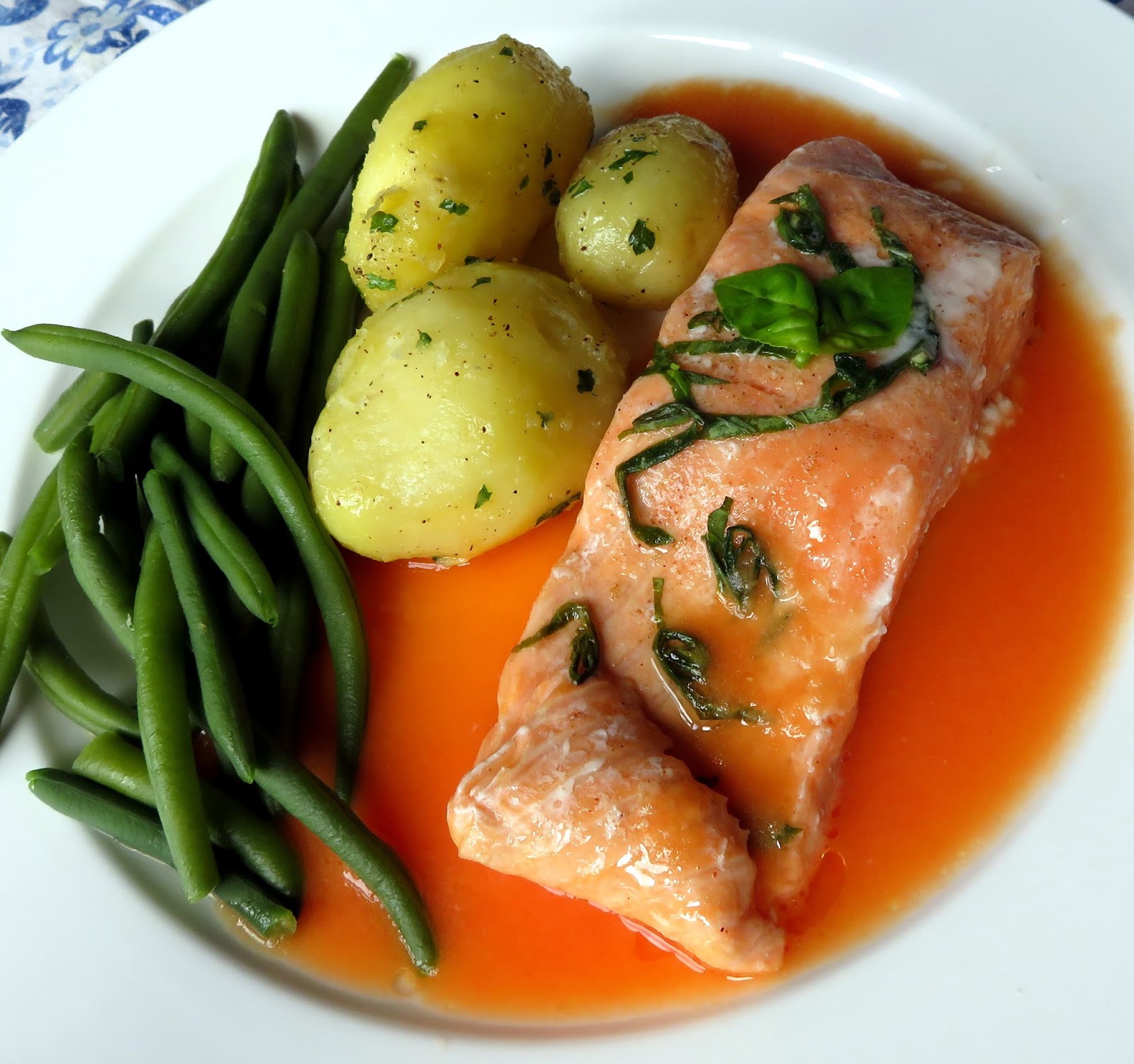 Steamed Sea Trout with a Ginger & Tomato Sauce The English Kitchen