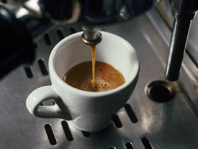 Machine Pouring Cup of Espresso