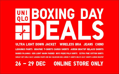 Uniqlo Malaysia Online Store Boxing Day Sale Discount Offer Deals