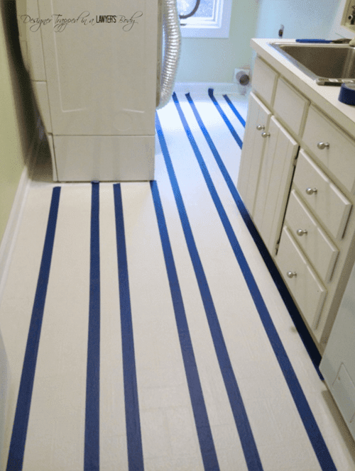 How to Paint Ugly Vinyl Floors Handy DIY