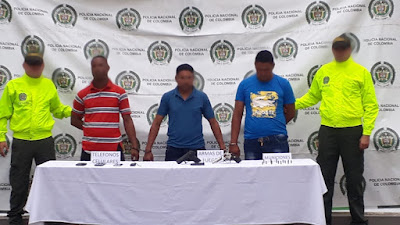 Tres capturados por homicidio tentado y porte ilegal de arma de fuego