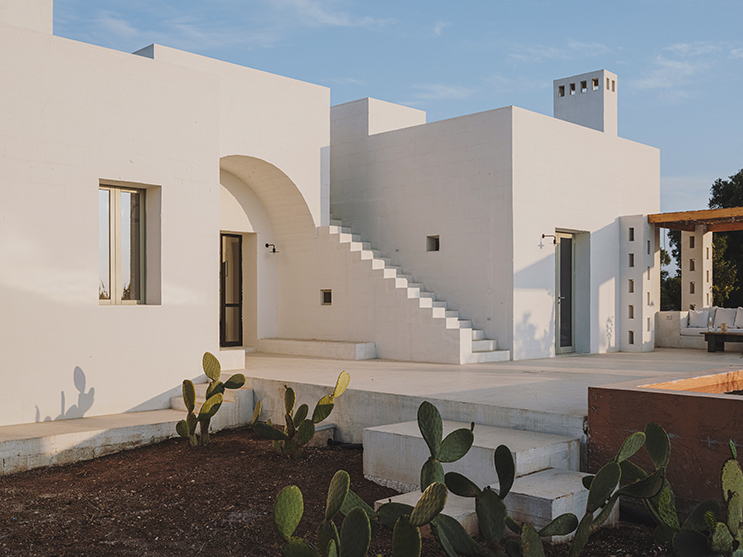 villa contemporanea stile mediterraneo