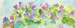 watercolor paintings of lilacs 1