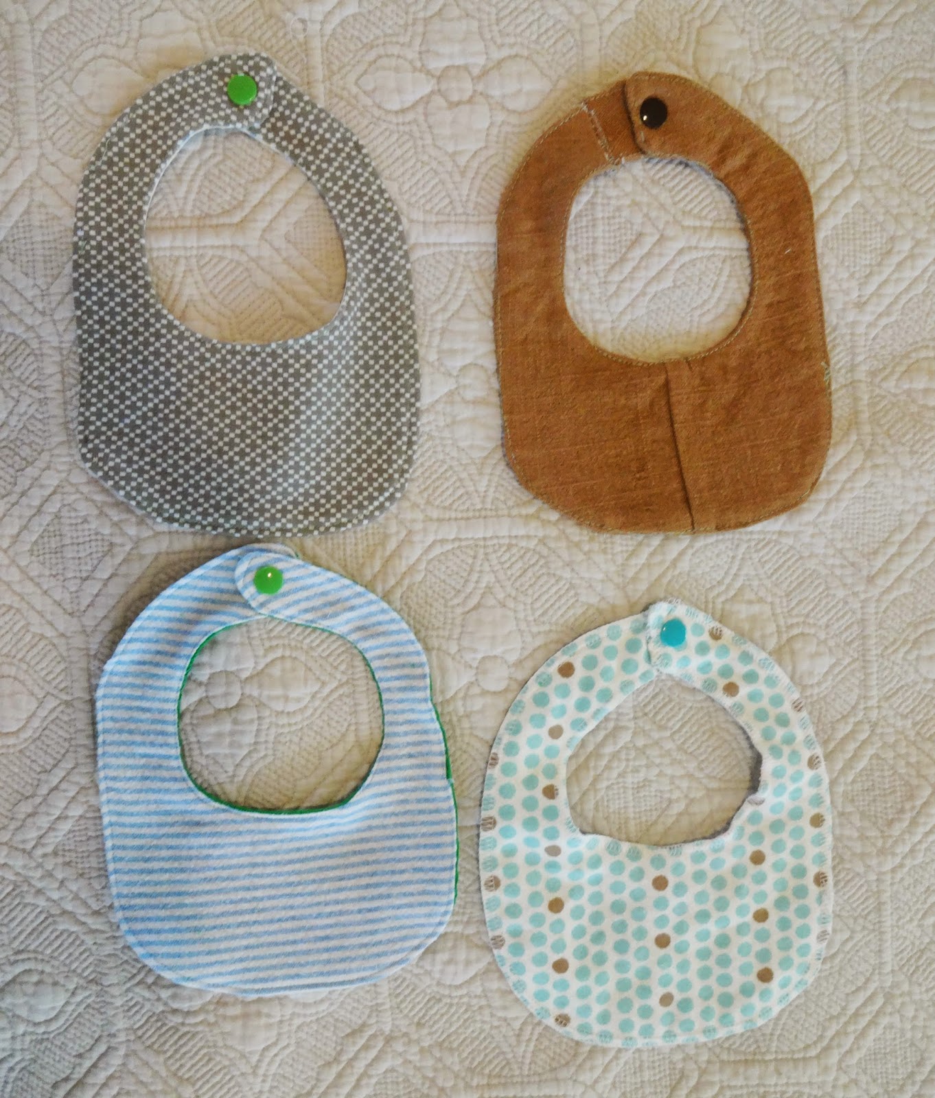 SeeMeSew Drool bibs for the baby