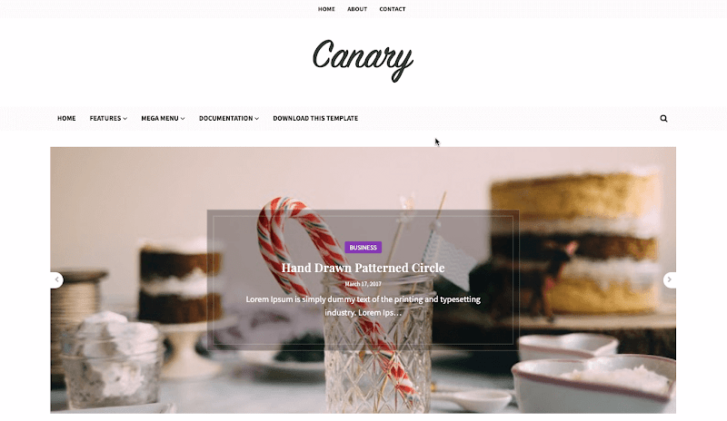 Canary v1.0 - Responsive Minimal Blogger Template