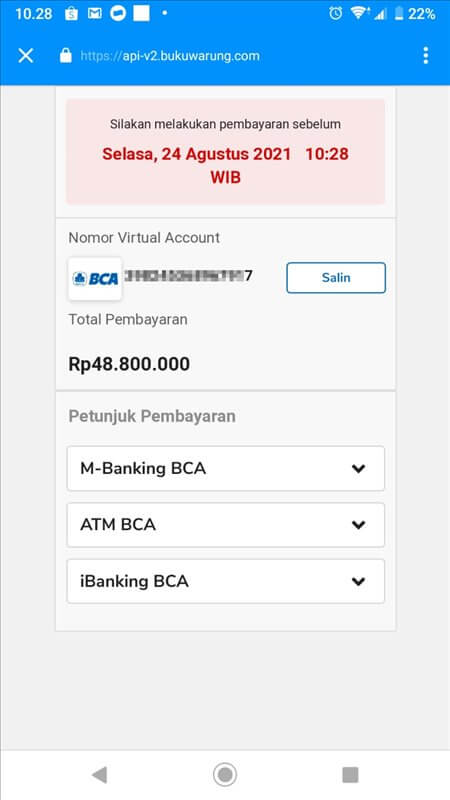 bca virtual account