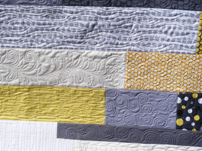TIA CURTIS QUILTS Julie's Yellow and Gray quilt