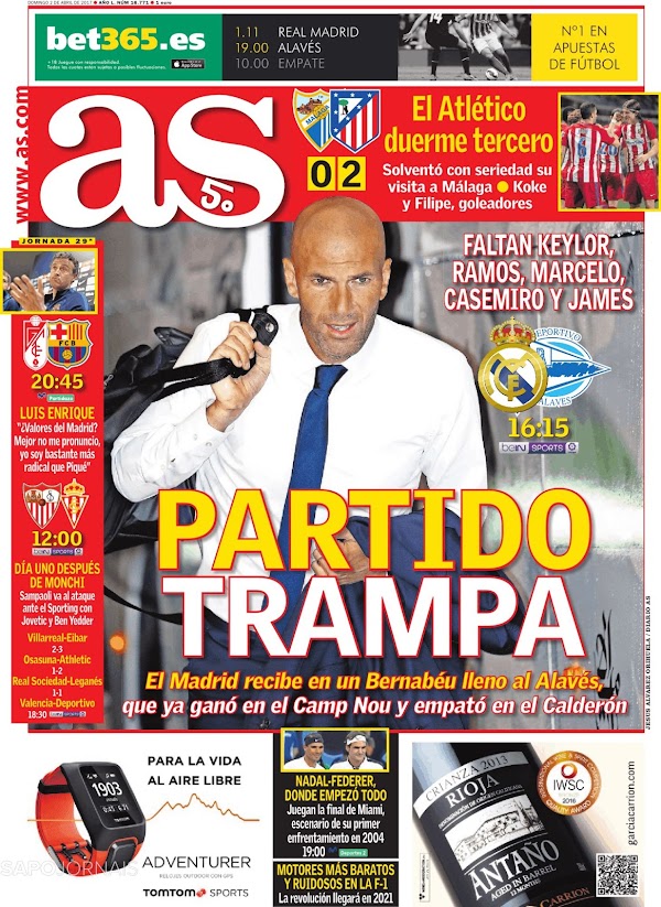 Real Madrid, AS: "Partido trampa"