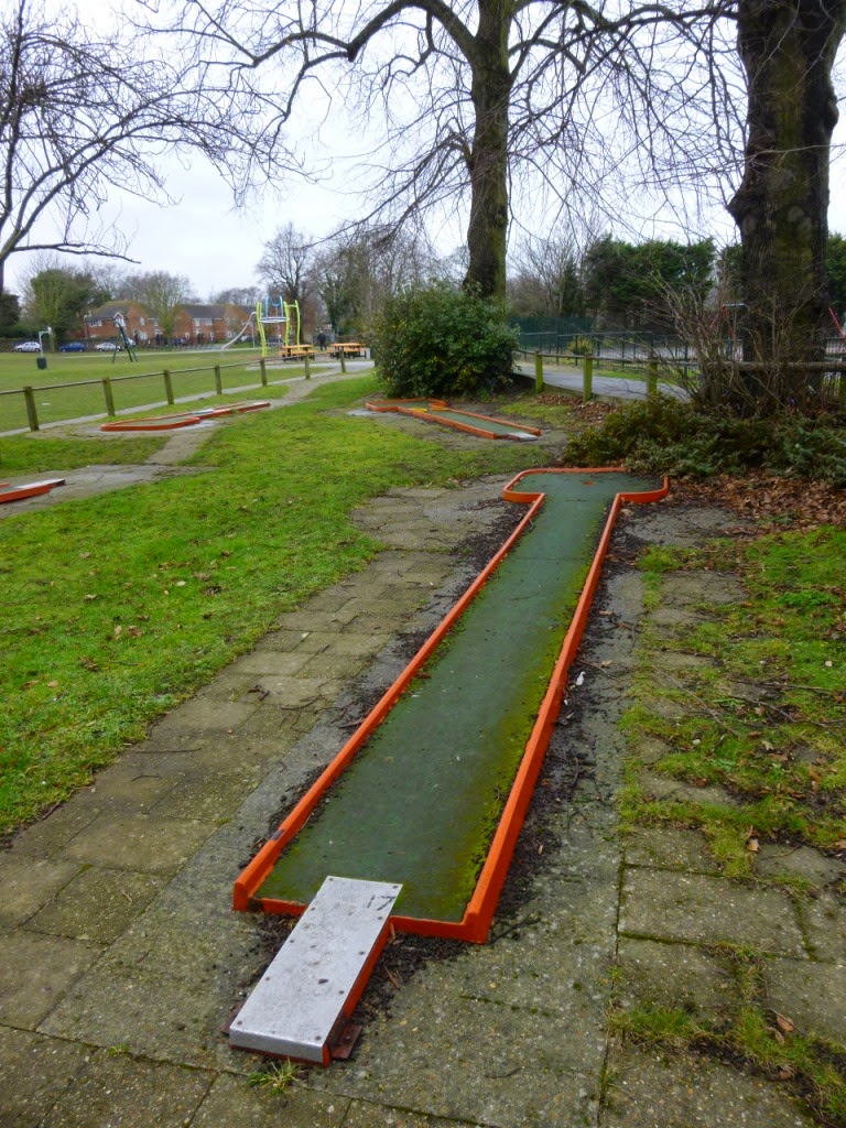 Crazy Golf course at Woodlands Park in Gravesend, Kent