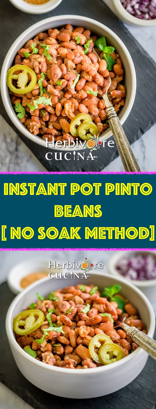 Herbivore Cucina Instant Pot Pinto Beans No Soak Method