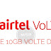 Airtel – Get 10GB Free Data on Enable VoLTE on your Mobile Phone (Selected States)