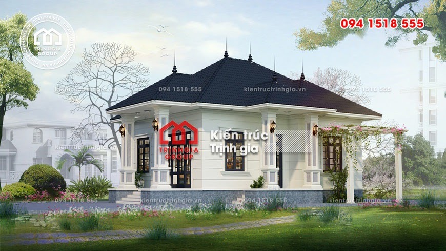 Bản vẽ nhà cấp 4 đẹp được yêu thích nhất 2019 ở Hải Phòng - Mã số BT1013 - Ảnh 1
