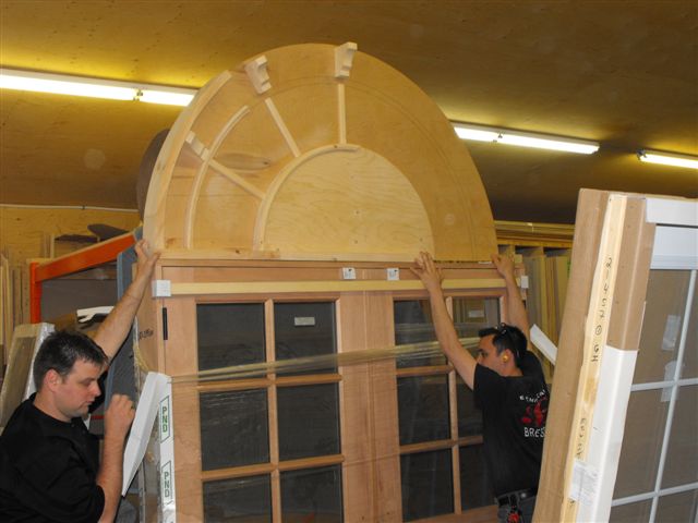 PLACE MACPHERSON-Main entrance door during fabrication