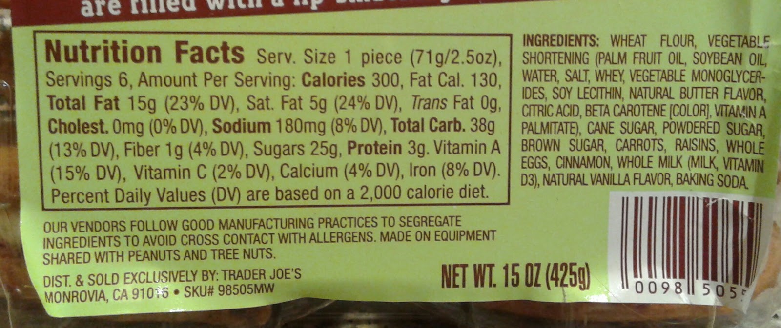 What's Good at Trader Joe's? Trader Joe's Inside Out Carrot Cake Cookies