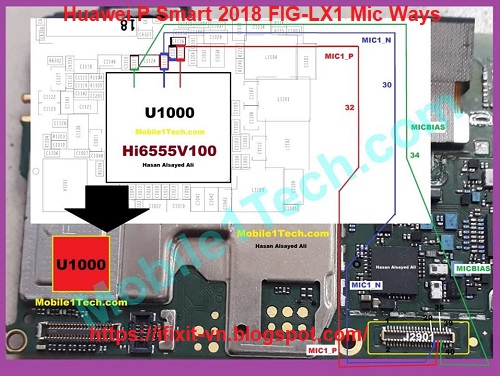 Huawei P Smart 2018 FIG-LX1 Mic Ways