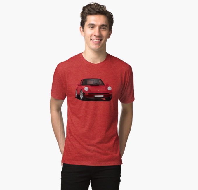 Porsche 911 T-shirt | Car illustrations printed on T-shirts and other gifts