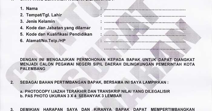 Contoh Surat Lamaran Kerja Ke Pt Antam