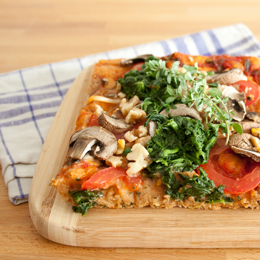 visionvegan: Vollkorn-Gemüse-Pizza