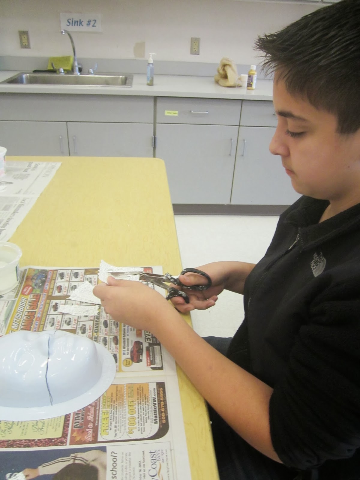 Student Art Gallery: Steps to Building a Plaster Mask