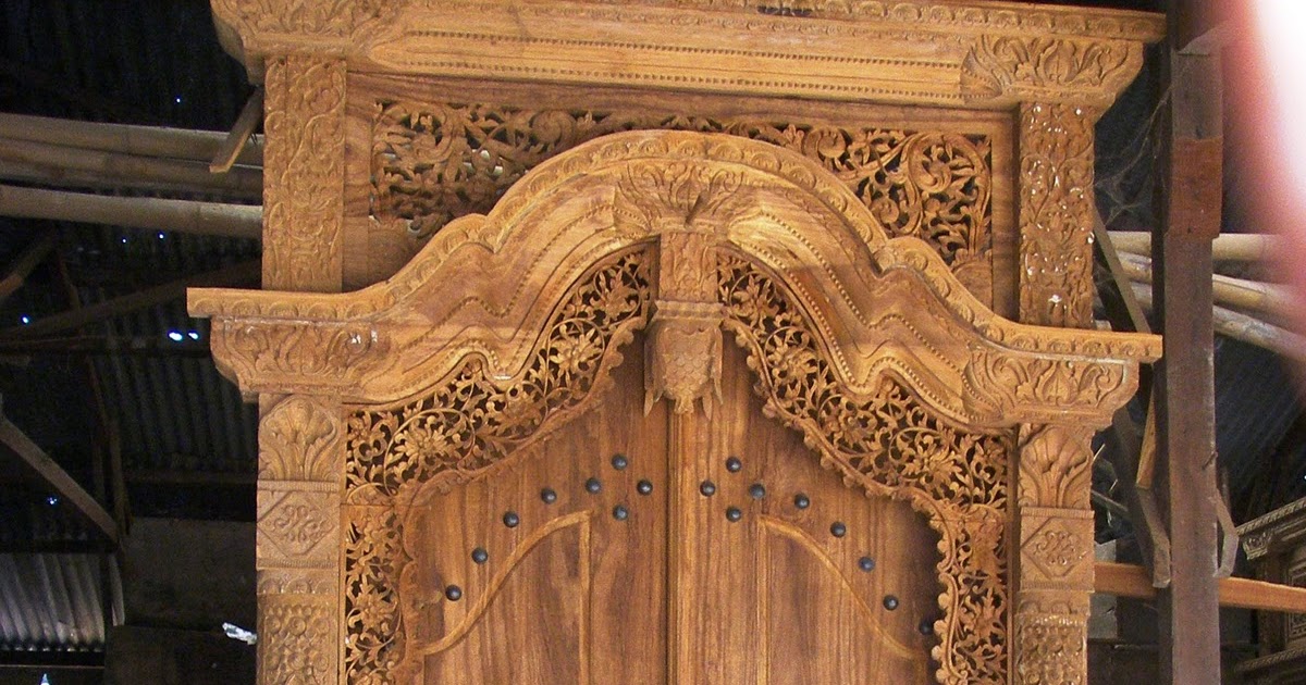Model Pintu  Rumah  Jawa Kuno KOLEKSI BARANG ANTIK Set 