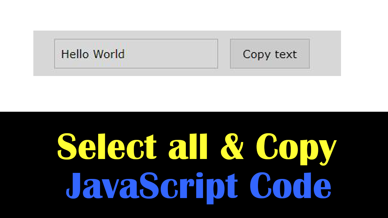 Select all and copy JavaScript Code Mall Lex The  Programming Place