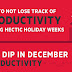 How to Not Lose Track of Productivity During Hectic Holiday Weeks #infographic