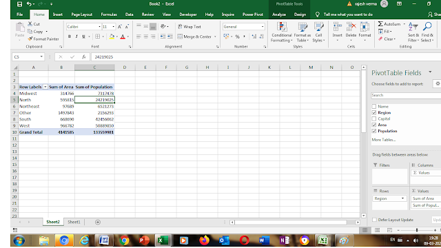 Excel मे Pivot Table कैसे बनाई जाती है [Hindi]