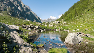 Valley, Landscape, Lake, Mountains, Stones, Rocks