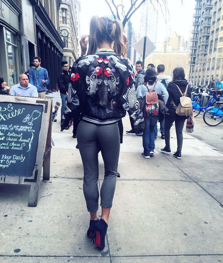 Her Calves Muscle Legs Fetish Tight Pants Shapely Calves