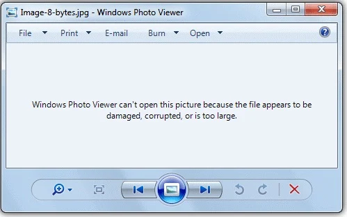 Windows Photo Viewer Can't Open This Picture Error