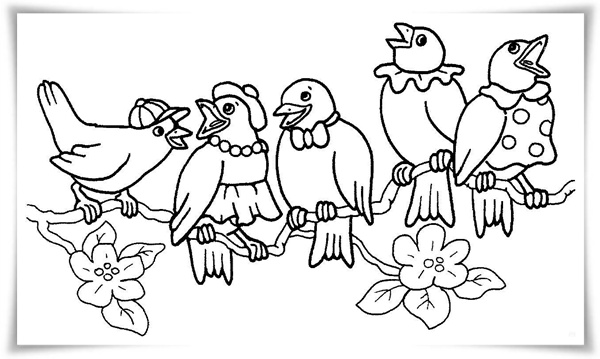 Ausmalbilder zum Ausdrucken: Ausmalbilder Frühling